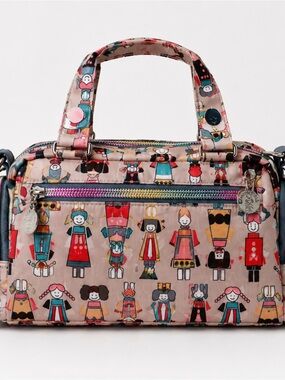 Tokidoki x LeSportsac Mini Satchel Bag Rainbow Ombré Zippers Rare Print